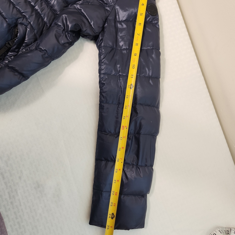 Andrew Marc Women's Shiny Blue Puffer Jacket 650 Fill Power, Size S. #E05 - Picture 7 of 16